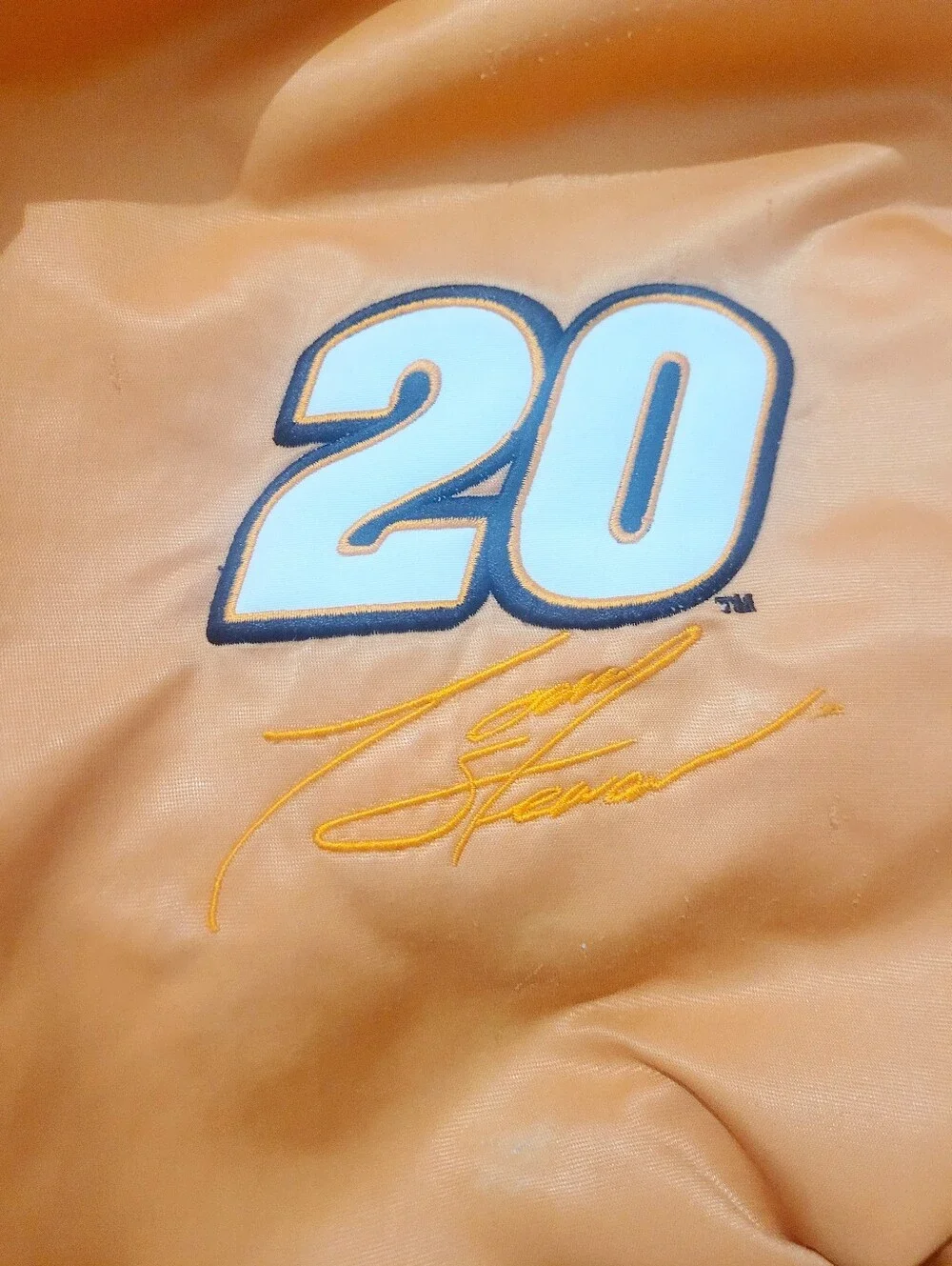 Vintage Chase Authentics Tony Stewart #20 Home Depot NASCAR Jacket Size Large